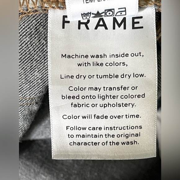 FRAME Le Skinny de Jeanne Distressed Mid Rise Jeans Wriley Wash | Size 28 - Picture 13 of 13